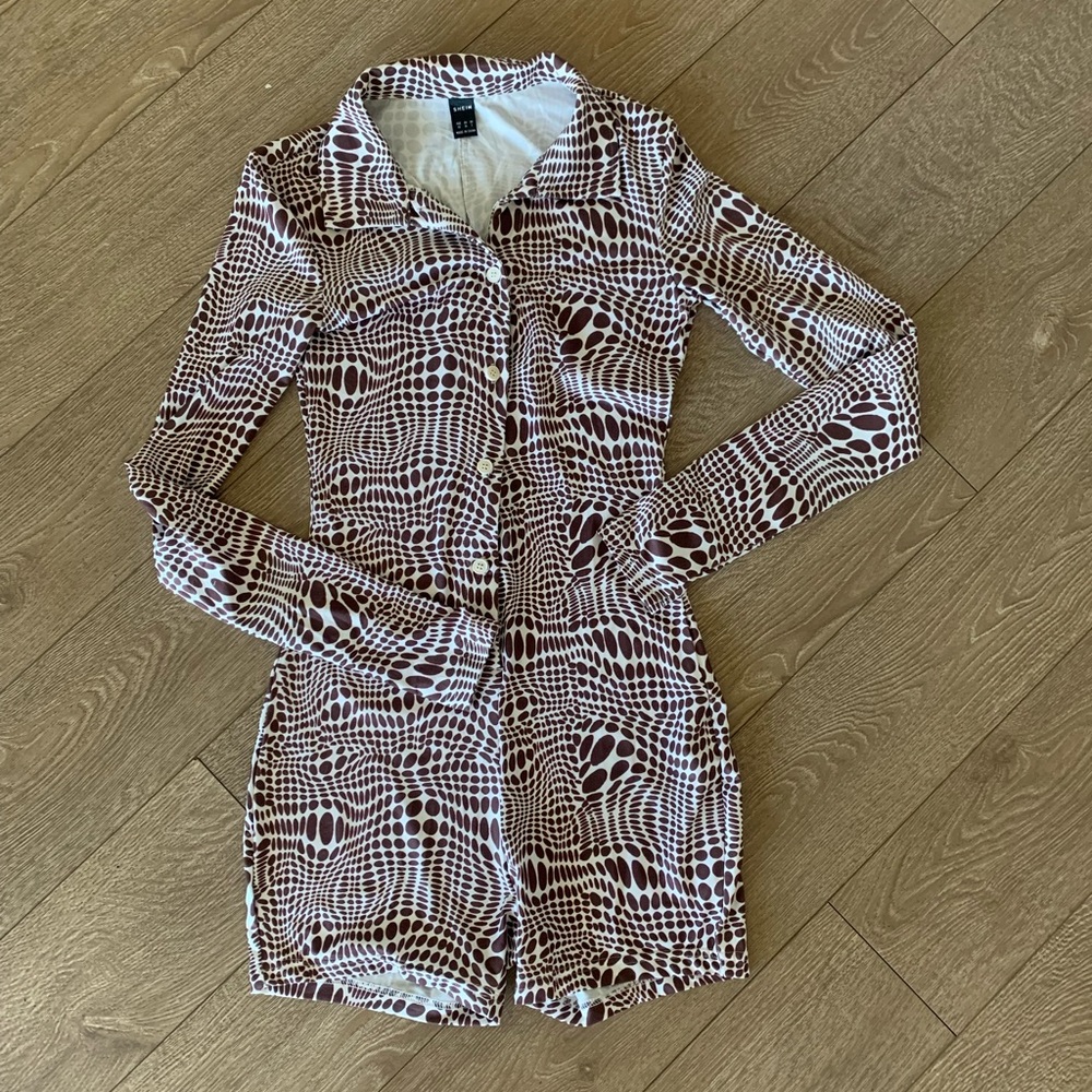SHEIN Long sleeve Romper 🤎